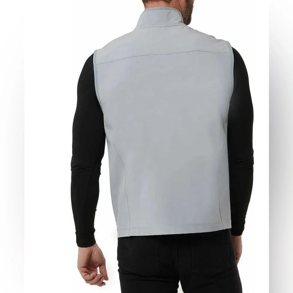32 Degrees Heat Mens Midweight Tech Vest (X-Large, Regular, Regular, Gray)